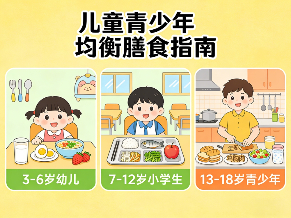 儿童青少年均衡膳食指南